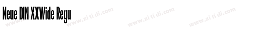 Neue DIN XXWide Regu字体转换
